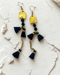 Eclectic boho tassel earrings