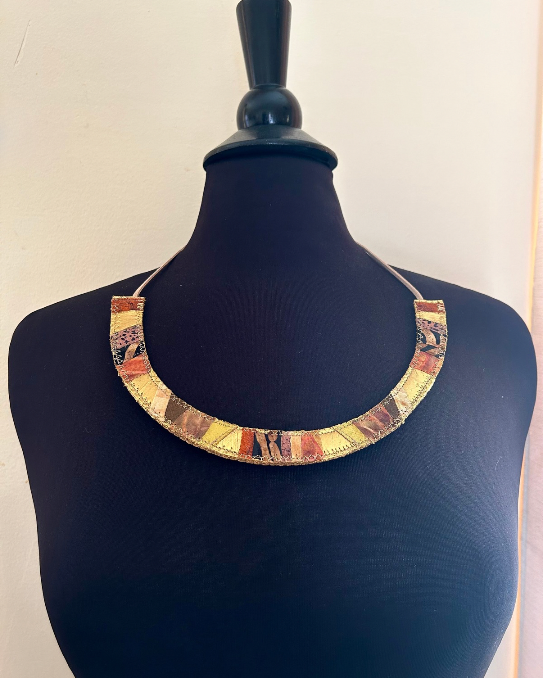 Mosaic Textile Necklace