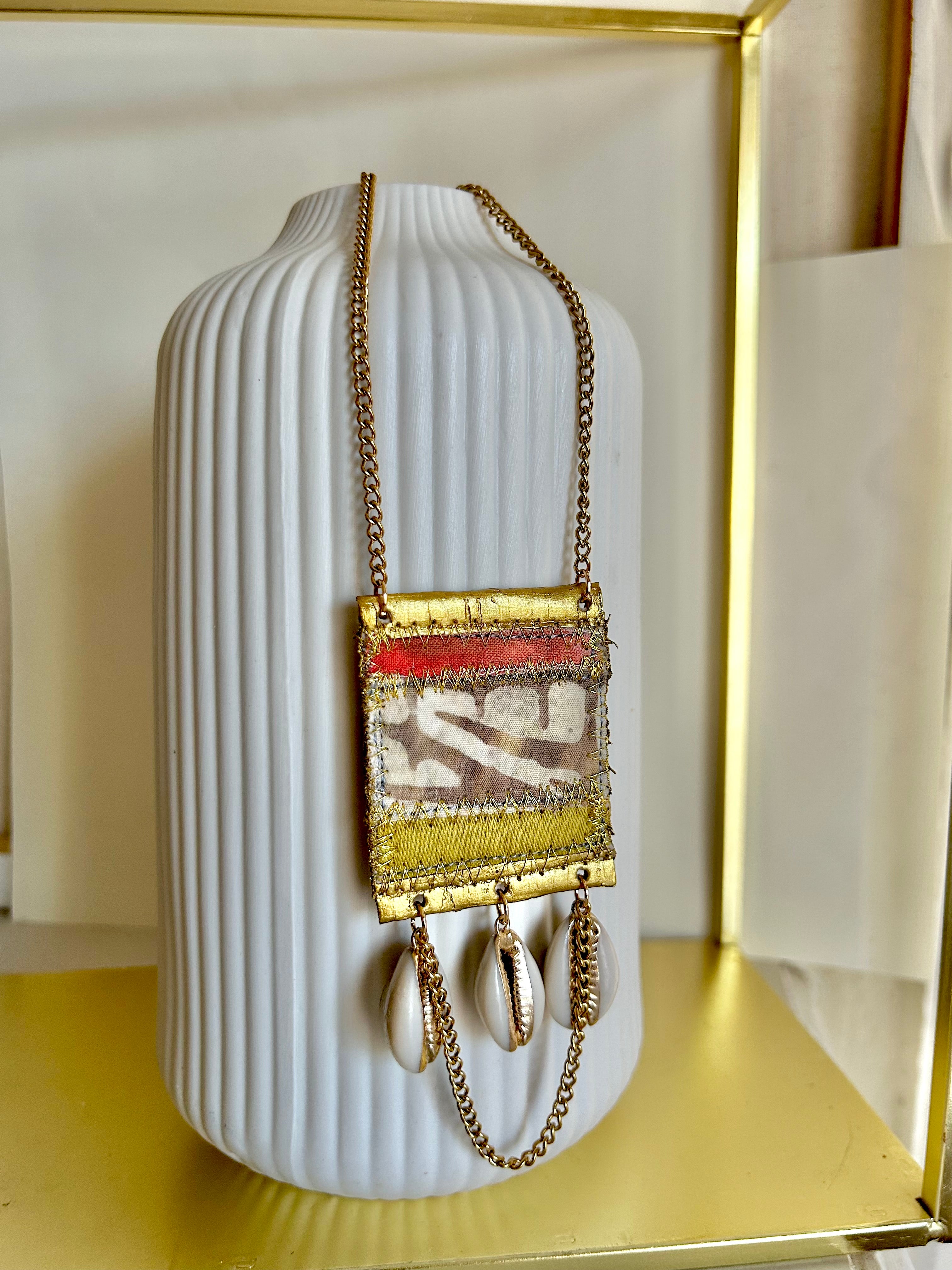 Cowrie shell Talisman necklace