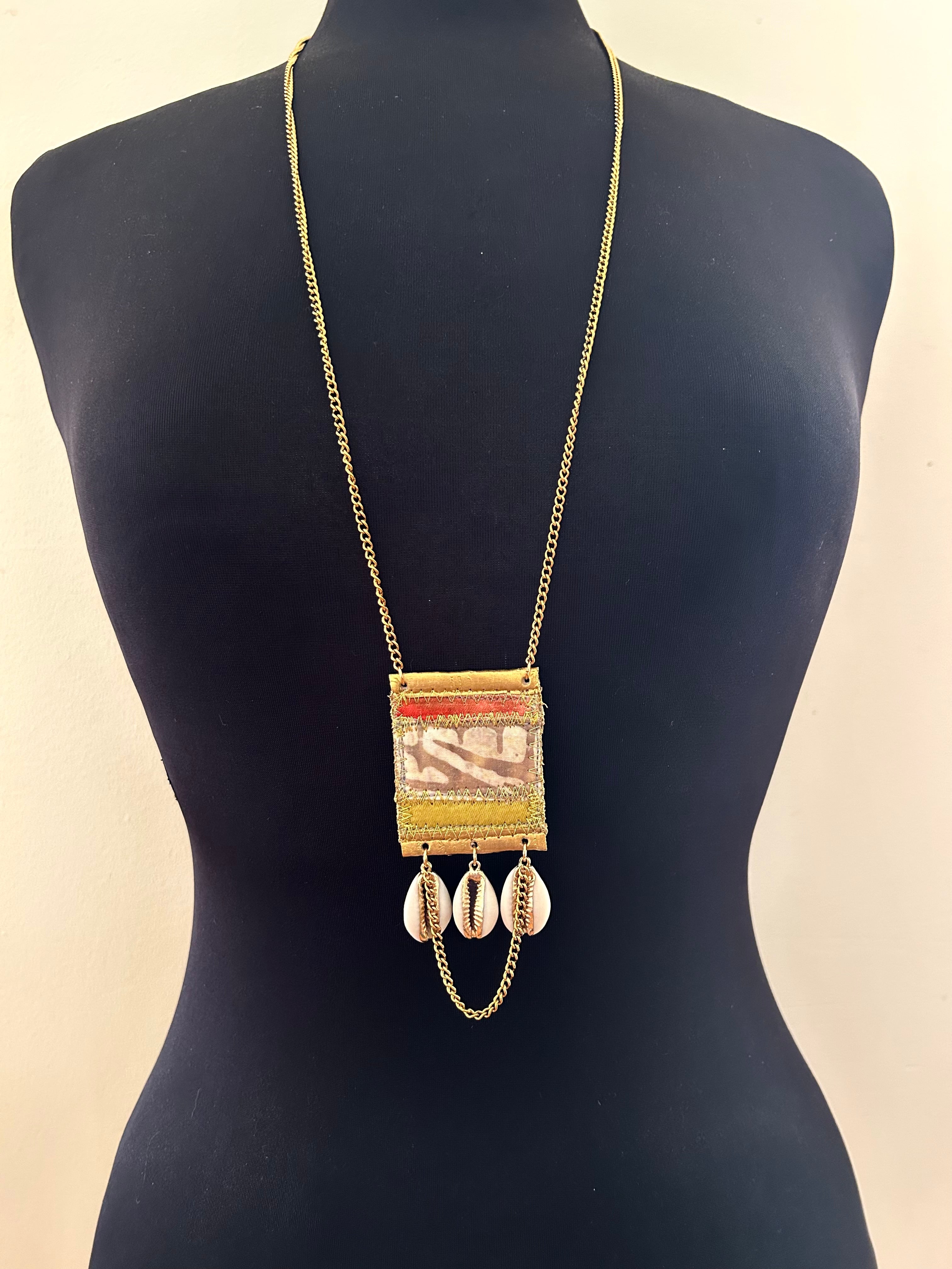 Cowrie shell Talisman necklace