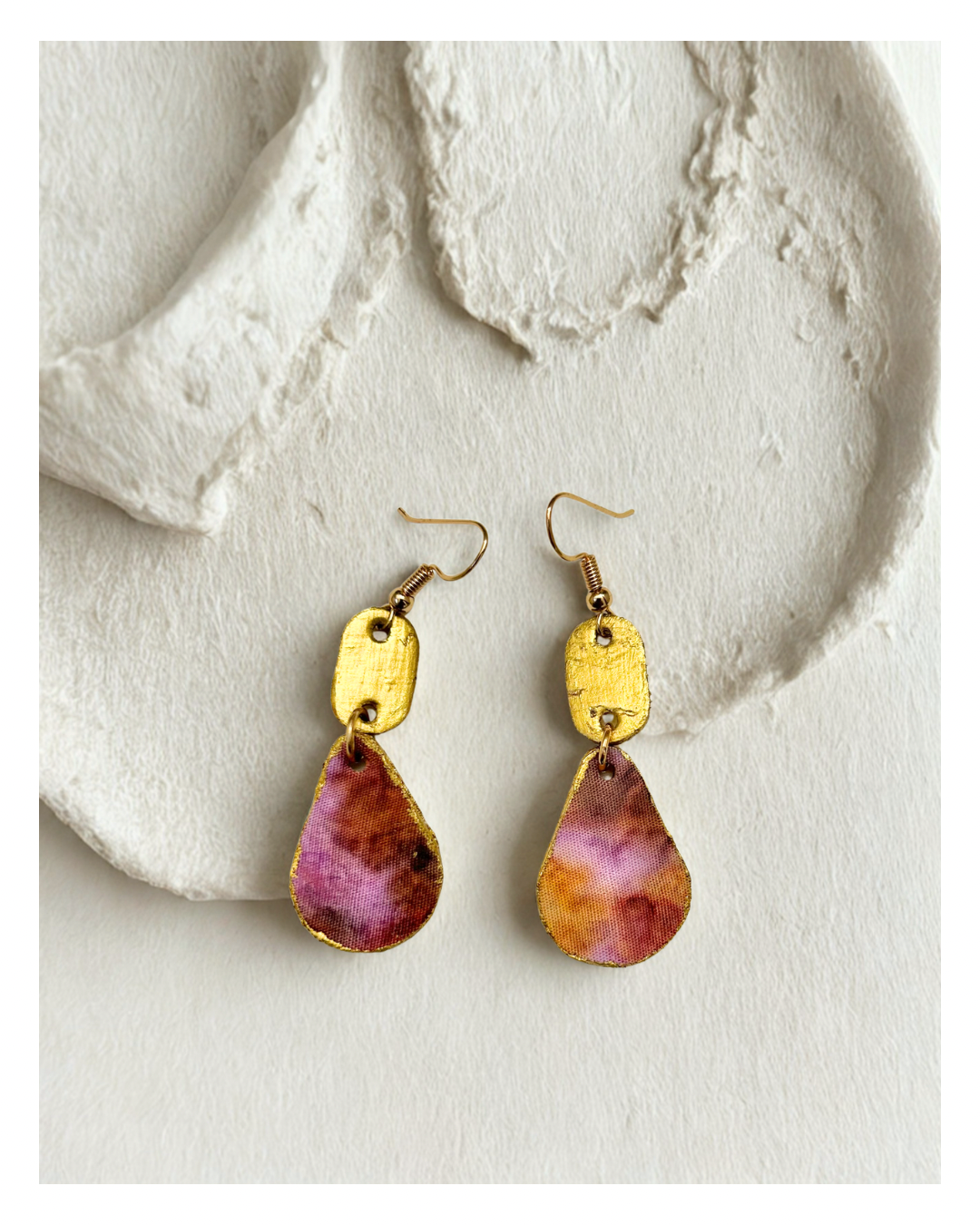 Batik Tear drop Earrings