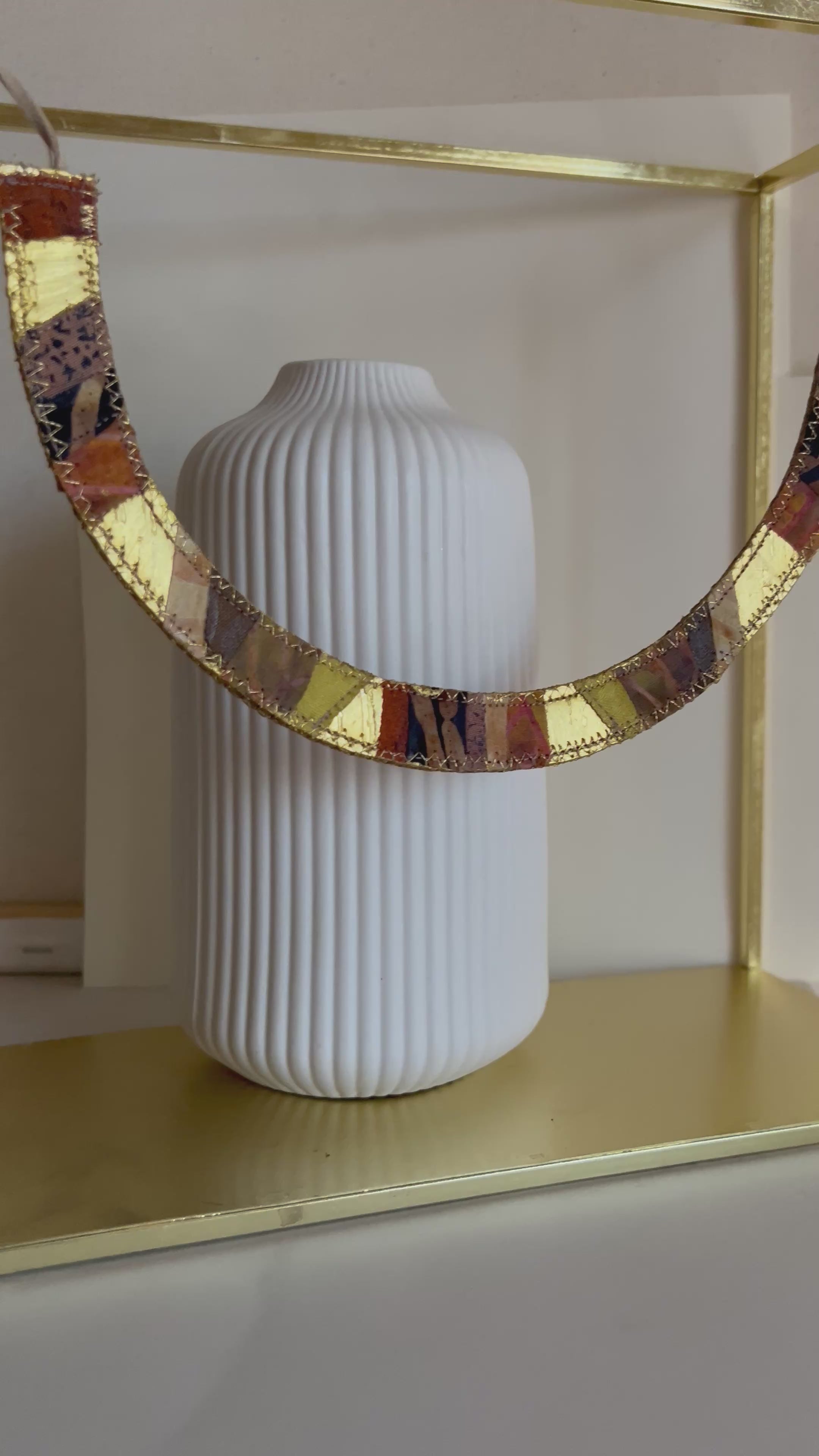 Mosaic Textile Necklace