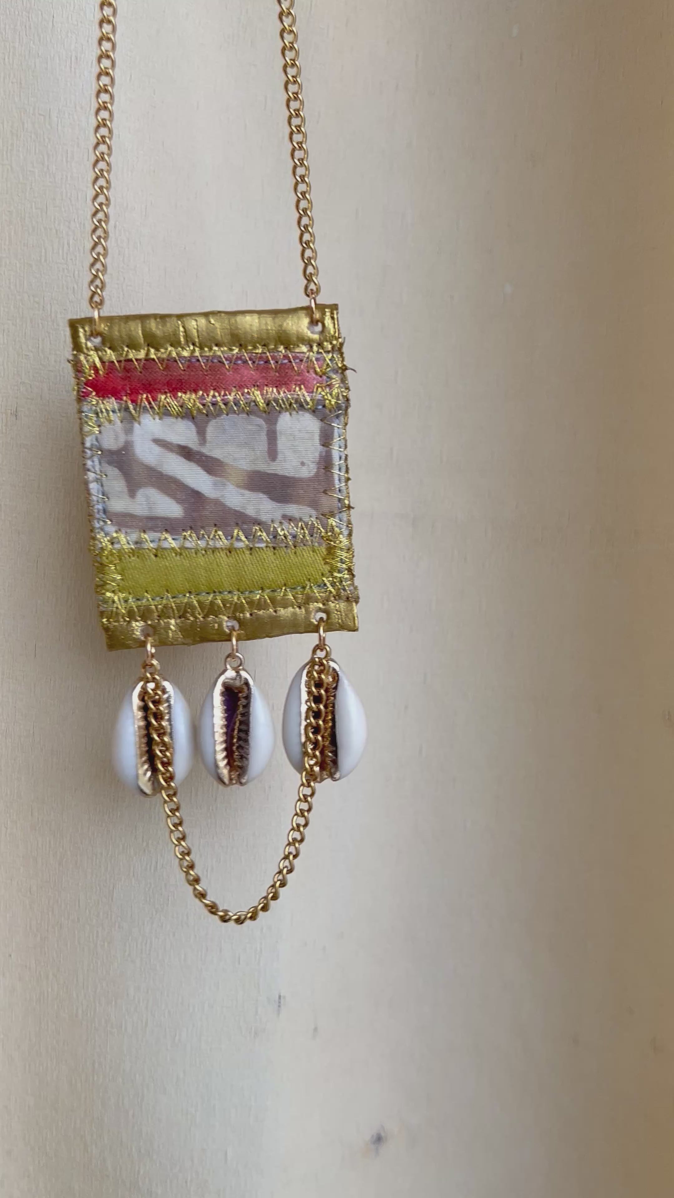 Cowrie shell Talisman necklace